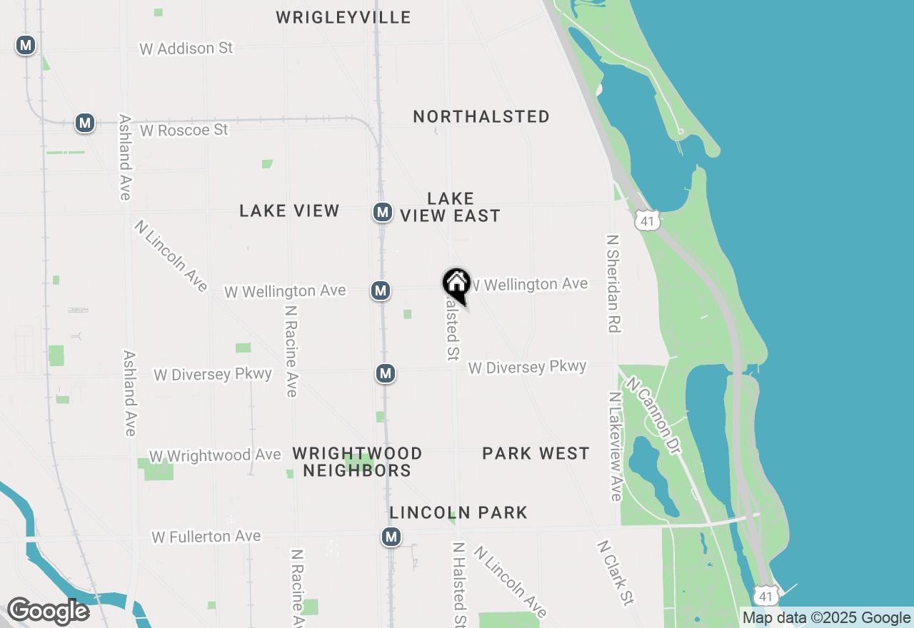 Map of 2919 N Halsted Street #1, Chicago, IL 60657