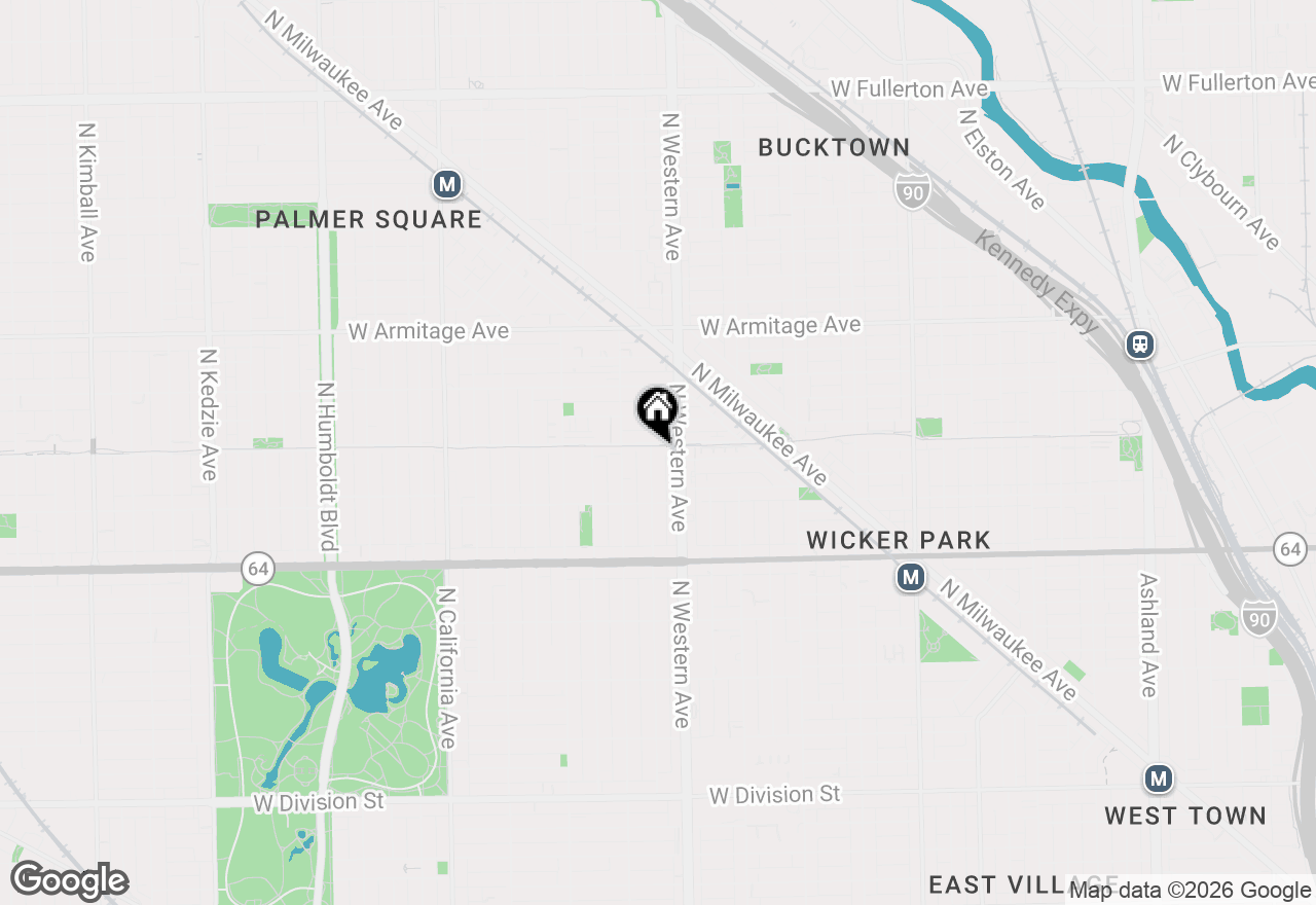 Map of 1755 N Artesian Avenue #2, Chicago, IL 60647