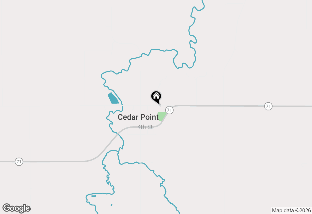 Map of 303 E 1st Street, Cedar Point, IL 61316