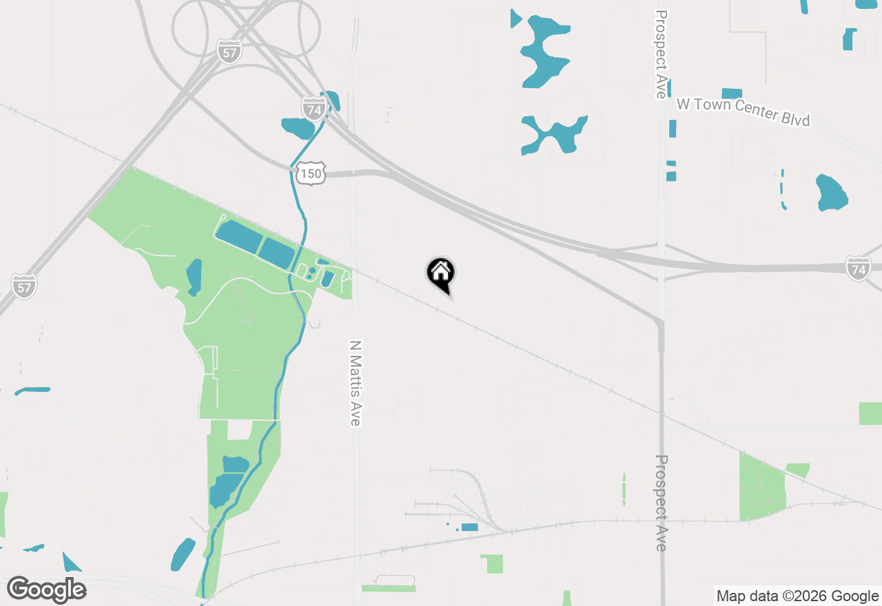 Map of 1601 Joanne Lane, Champaign, IL 61821