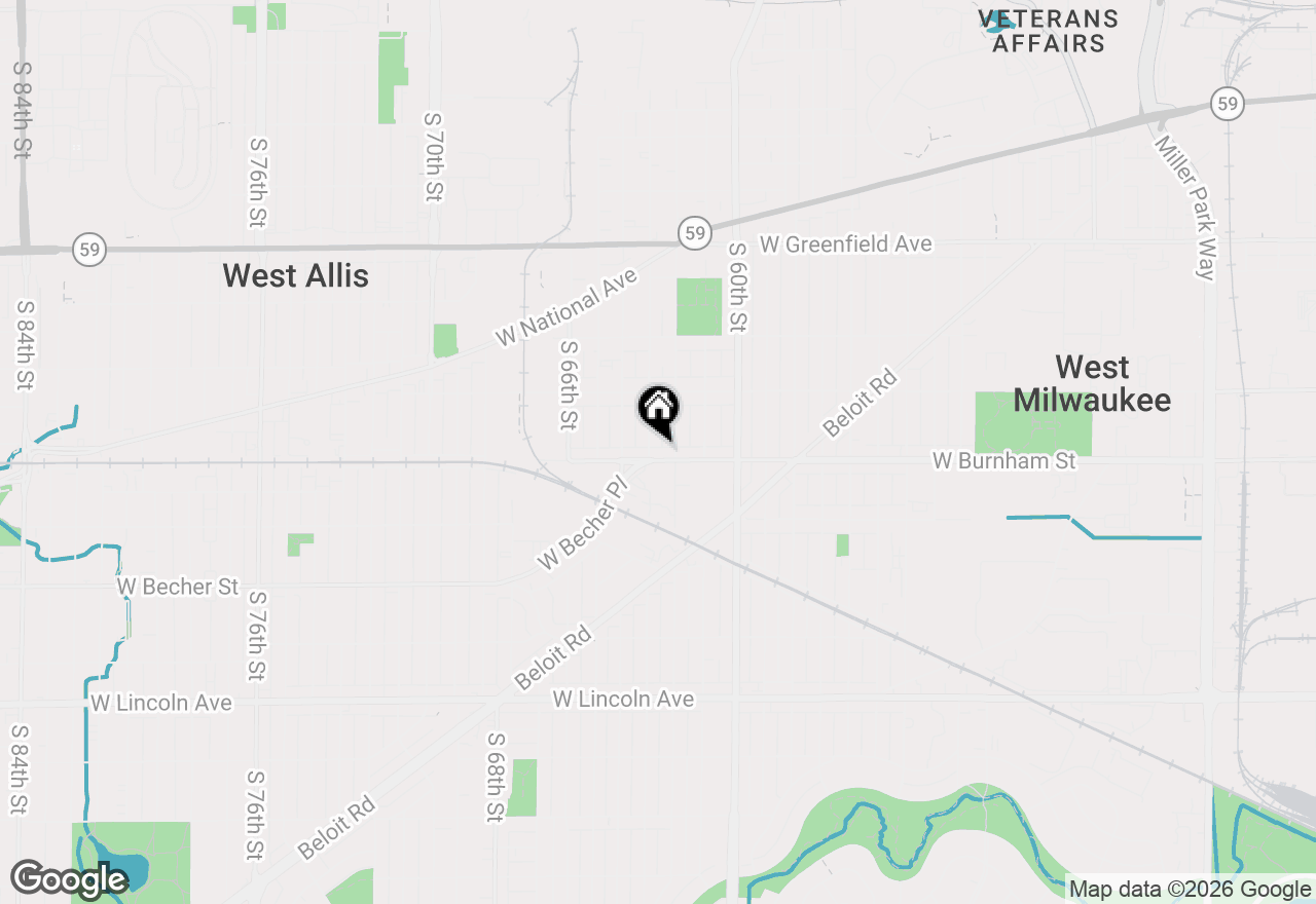 Map of 6220 W Burnham St, West Allis, WI 53219