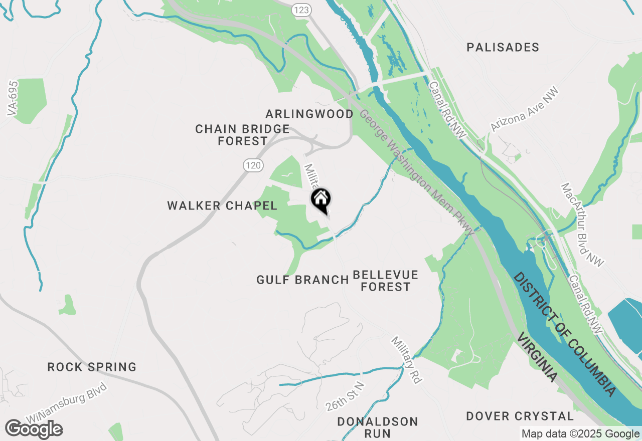 Map of 3666 Military Road, Arlington, VA 22207
