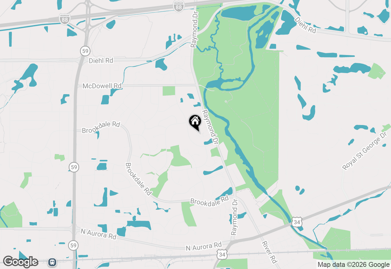 Map of (Address confidential), Naperville, Illinois 60563