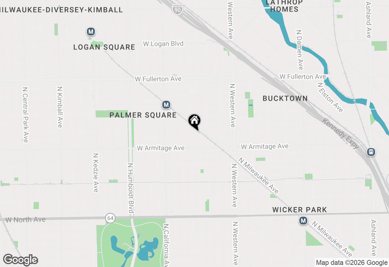 Map of 2118 N Bingham Street, Chicago, IL 60647