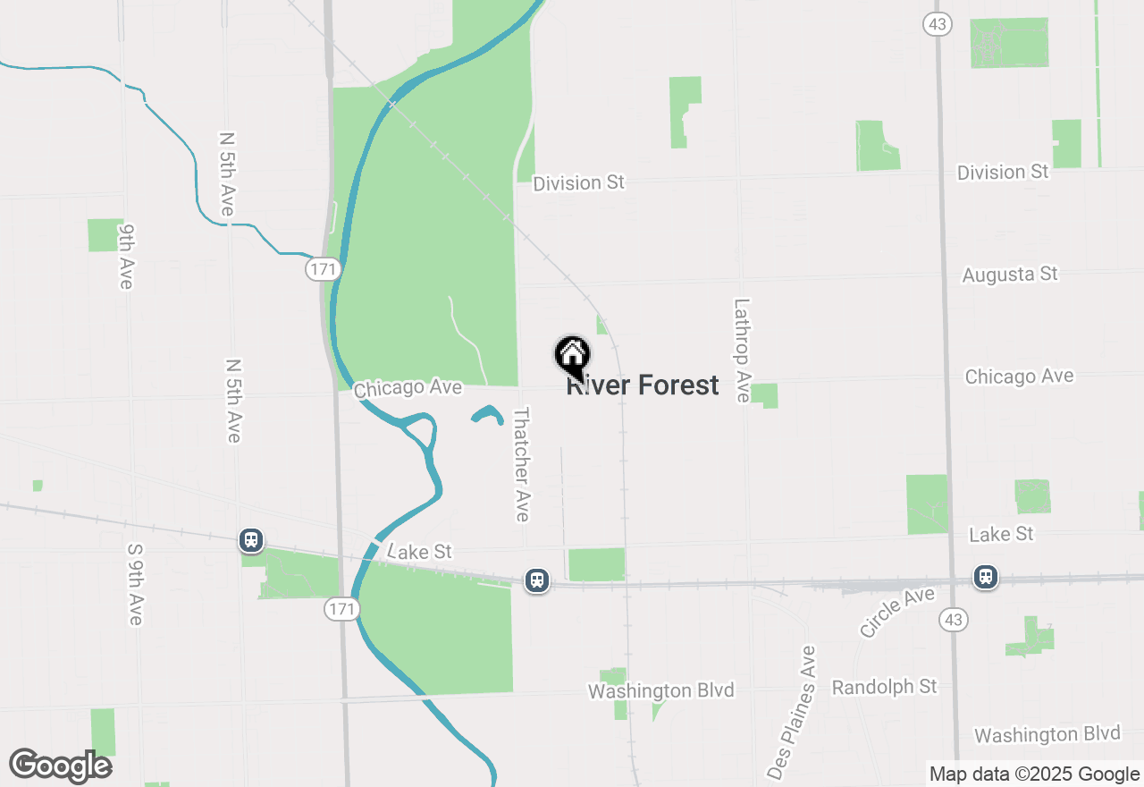 Map of 751 Keystone Avenue, River Forest, IL 60305