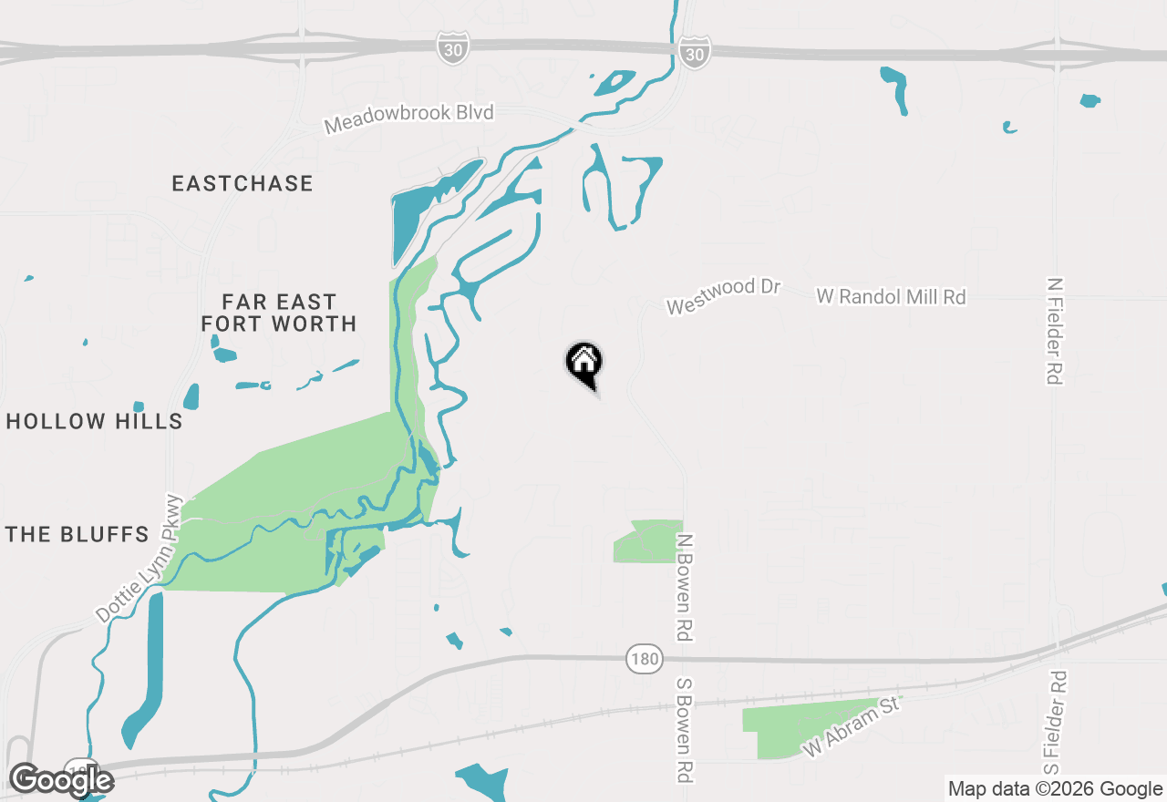 Map of 804 Valley Oaks Court, Arlington, TX 76012