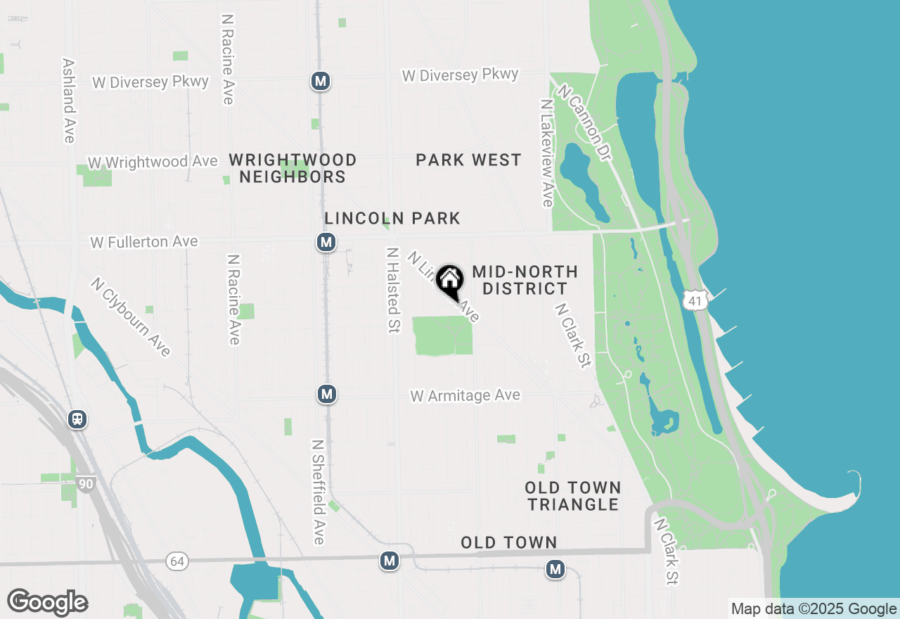 Map of 636 W Webster Avenue #402, Chicago, IL 60614