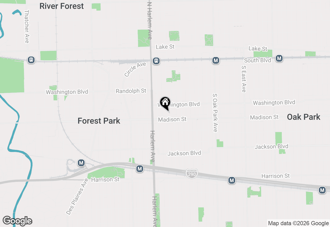 Map of 427 Wisconsin Avenue, Oak Park, IL 60302