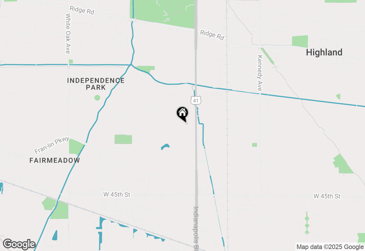 Map of 9235 Waymond Avenue #1, Highland, IN 46322