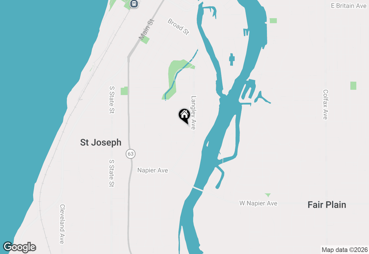Map of 1214 Mohawk Lane, St. Joseph, MI 49085
