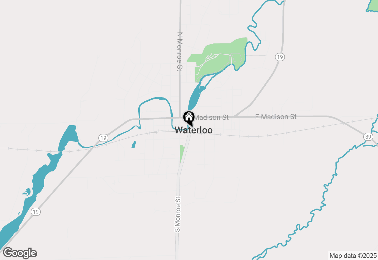 Map of 197 S Washington Street, Waterloo, WI 53594