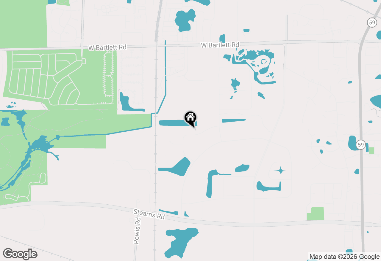 Map of 1540 Hecht Drive #H, Bartlett, IL 60103