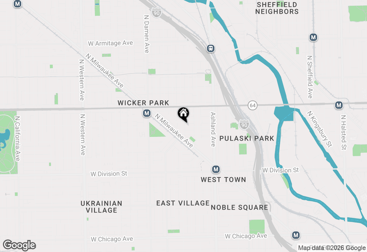 Map of 1750 W Julian Street #5, Chicago, IL 60622