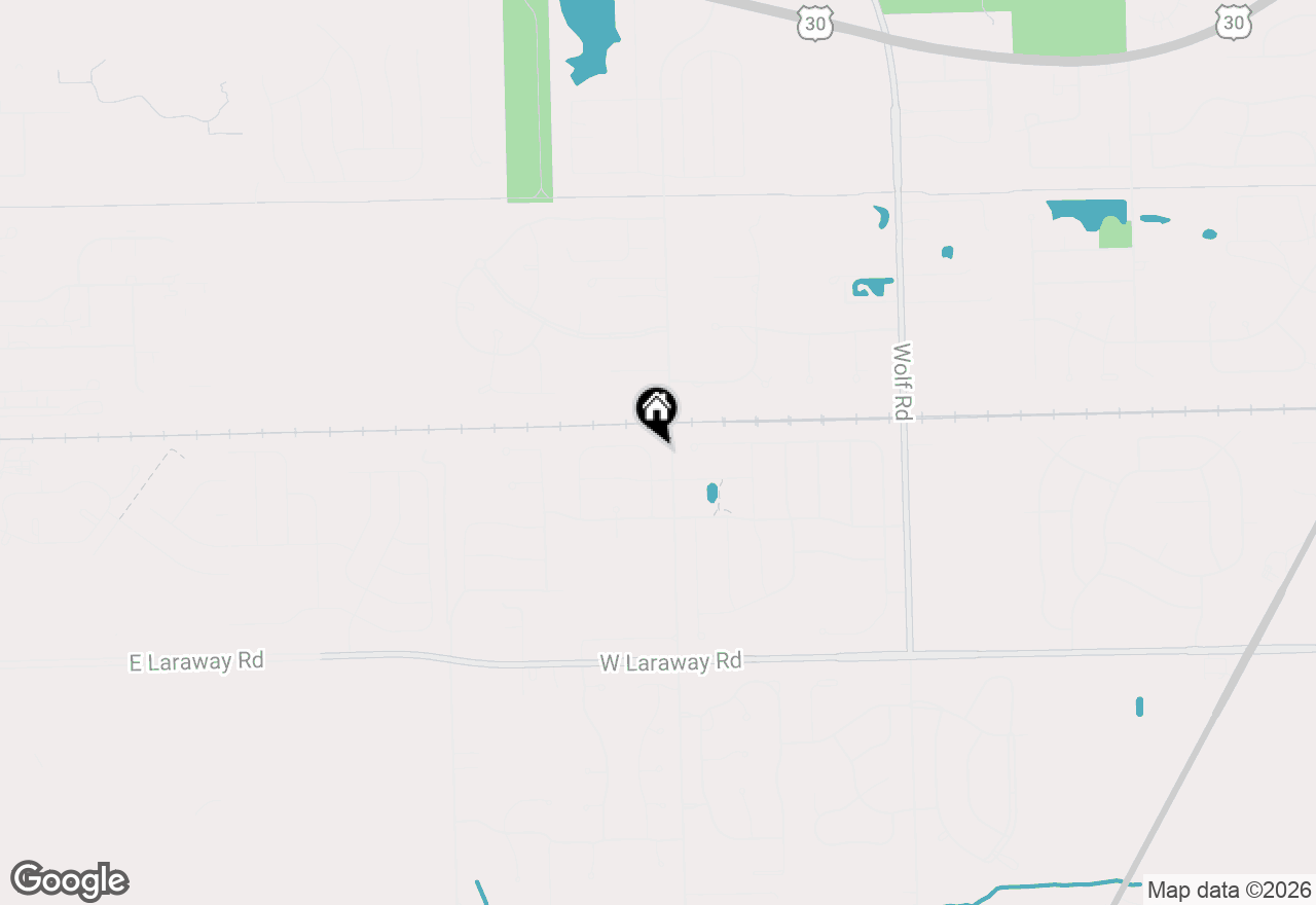 Map of 21967 Emily Lane, Frankfort, IL 60423