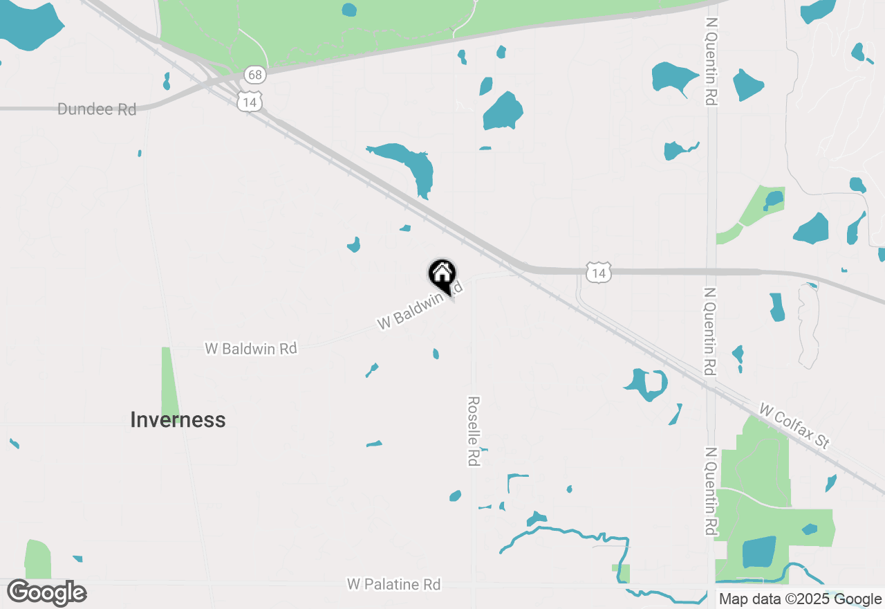 Map of 675 Aberdeen Road, Inverness, IL 60067