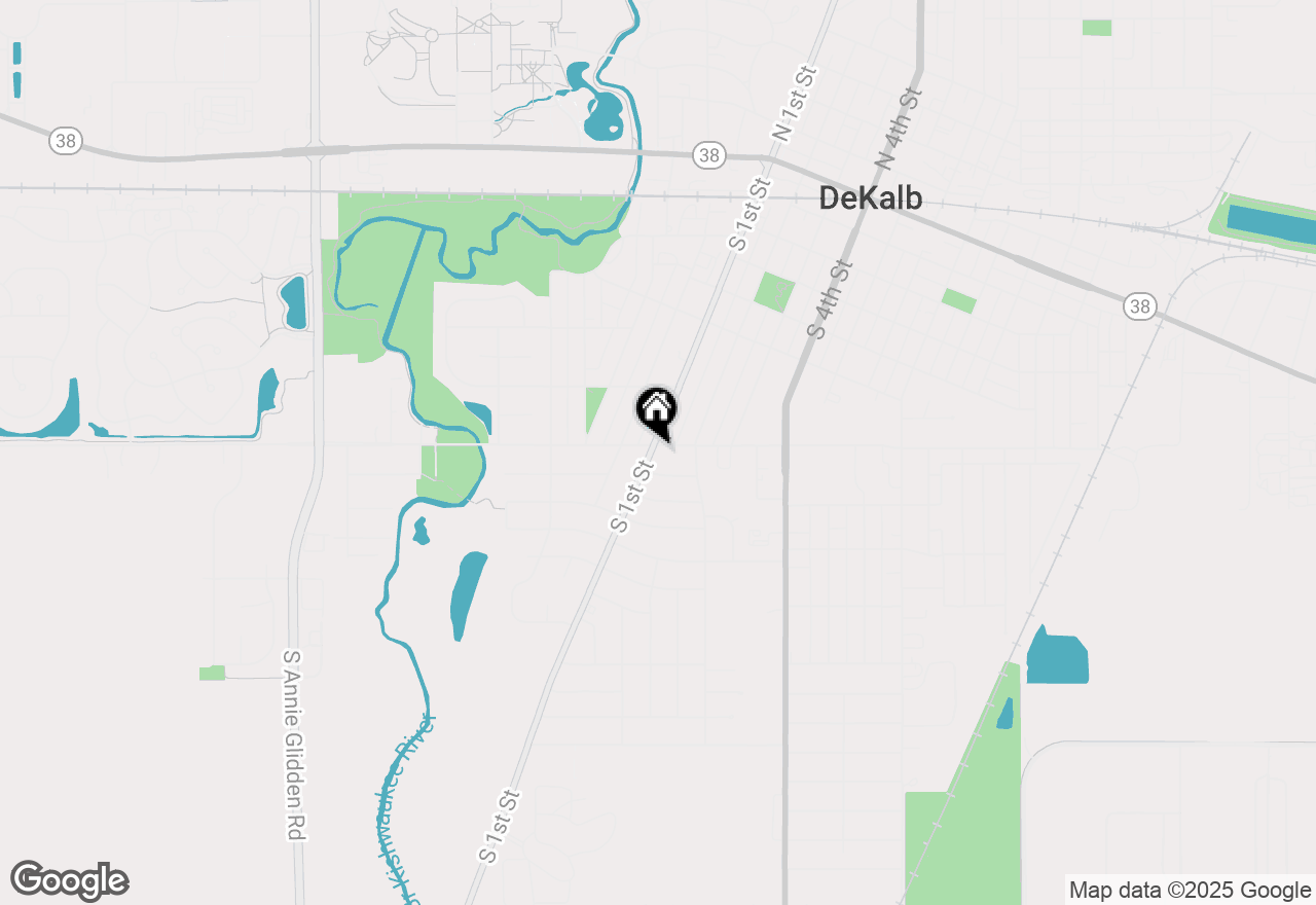 Map of 100 E Taylor Street, Dekalb, IL 60115