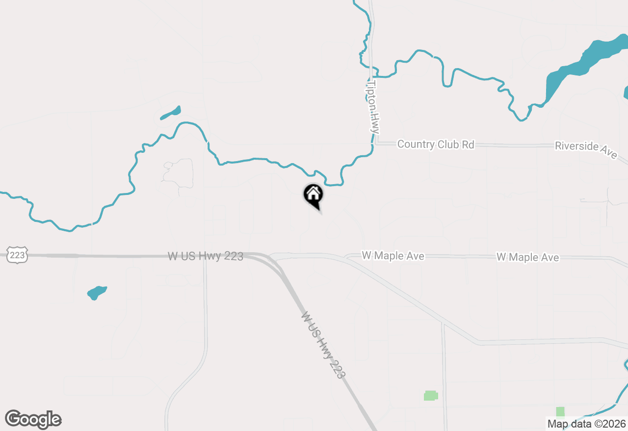 Map of 4196 Evergreen Road, Adrian, MI 49221