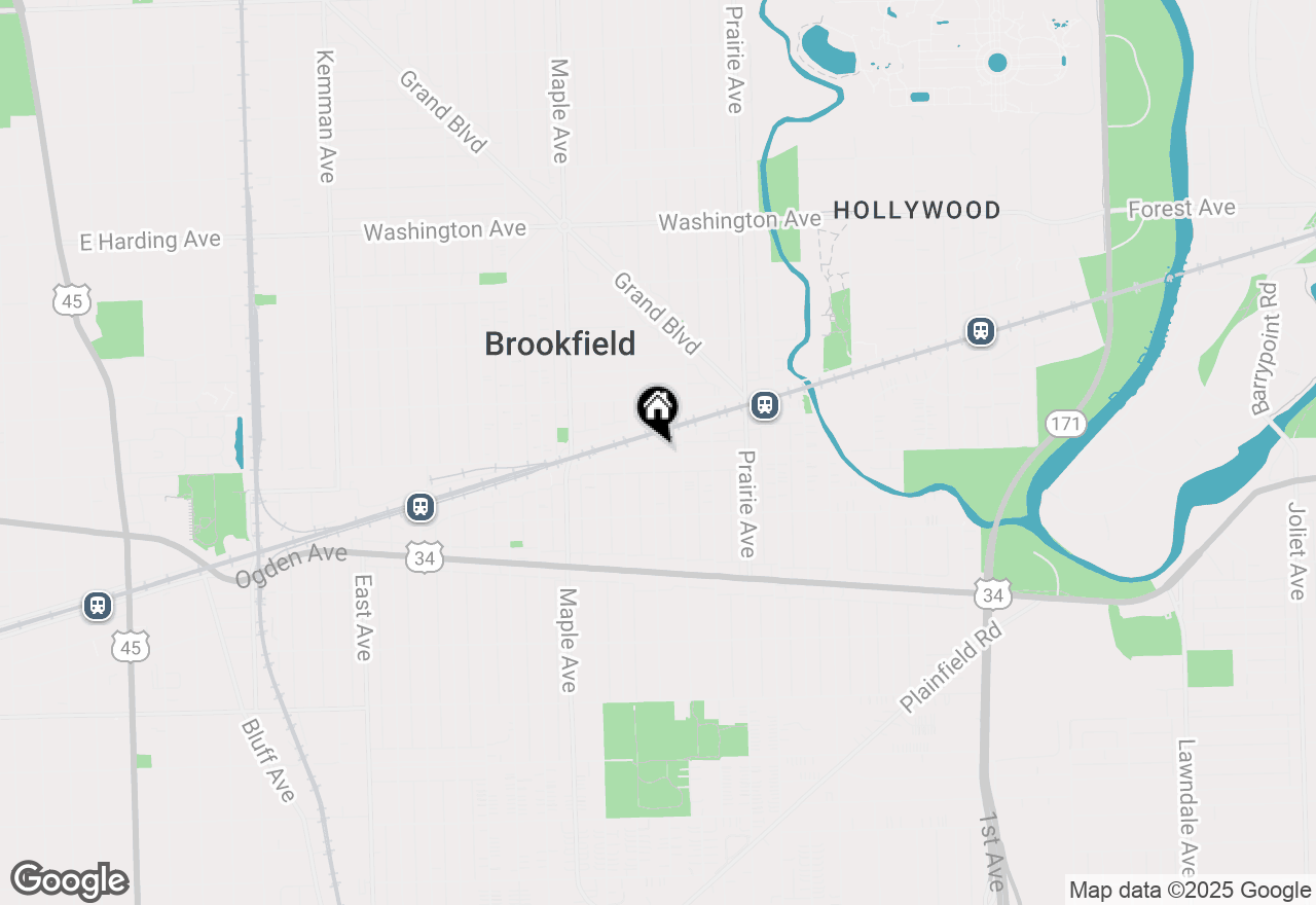 Map of 9016 Southview Avenue, Brookfield, IL 60513