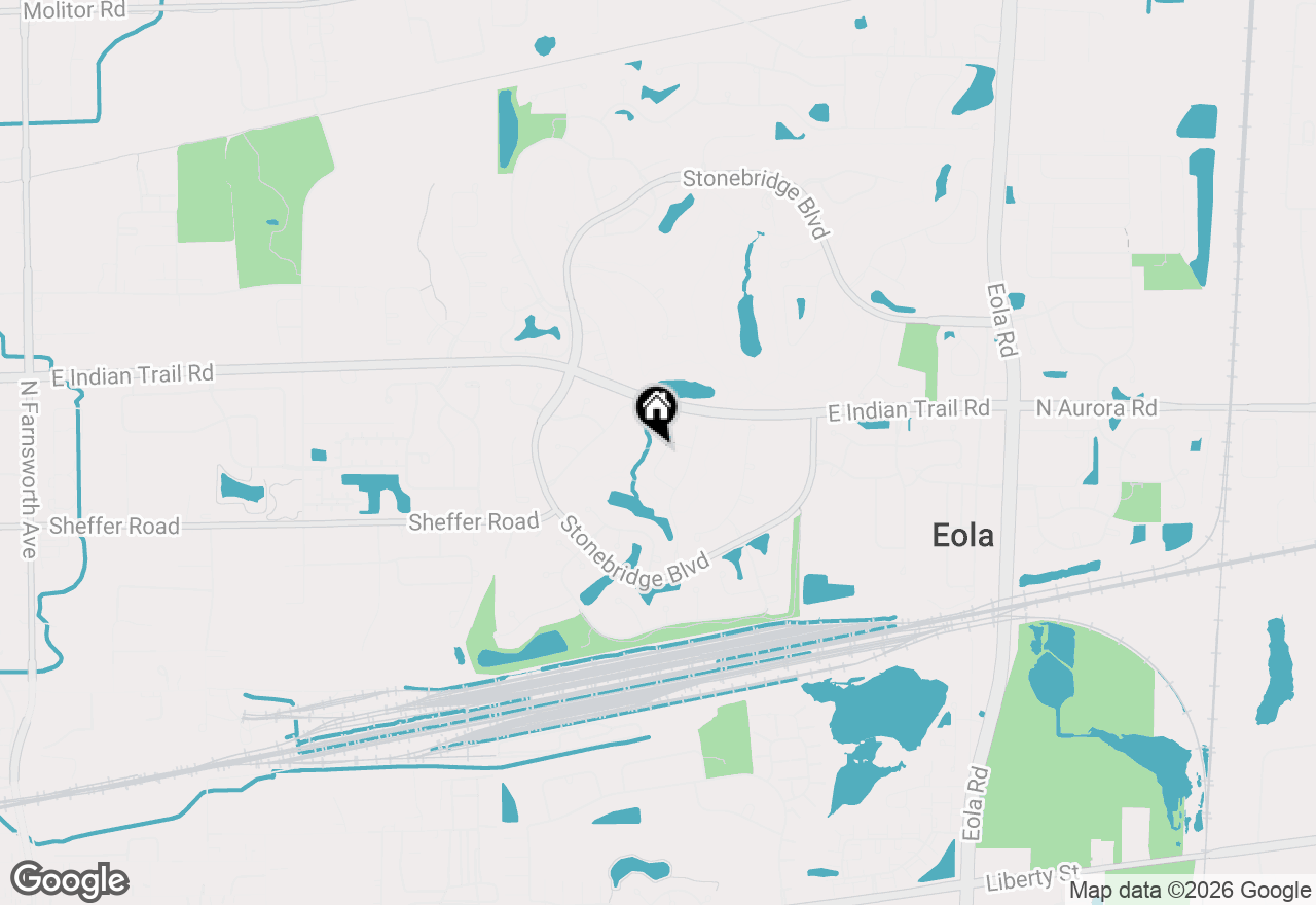 Map of 1096 Reddington Drive, Aurora, IL 60502