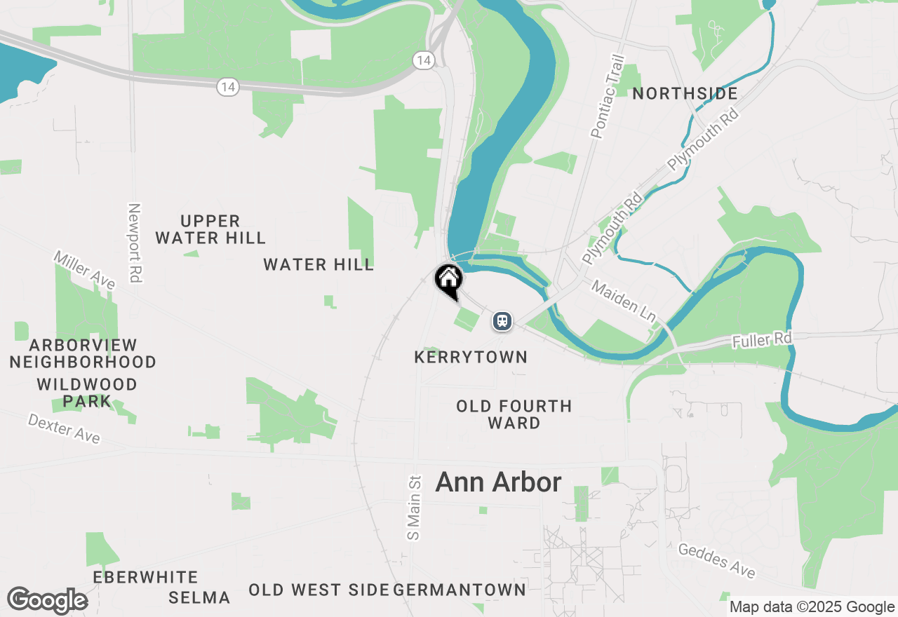 Map of 117 E Summit Street, Ann Arbor, MI 48104