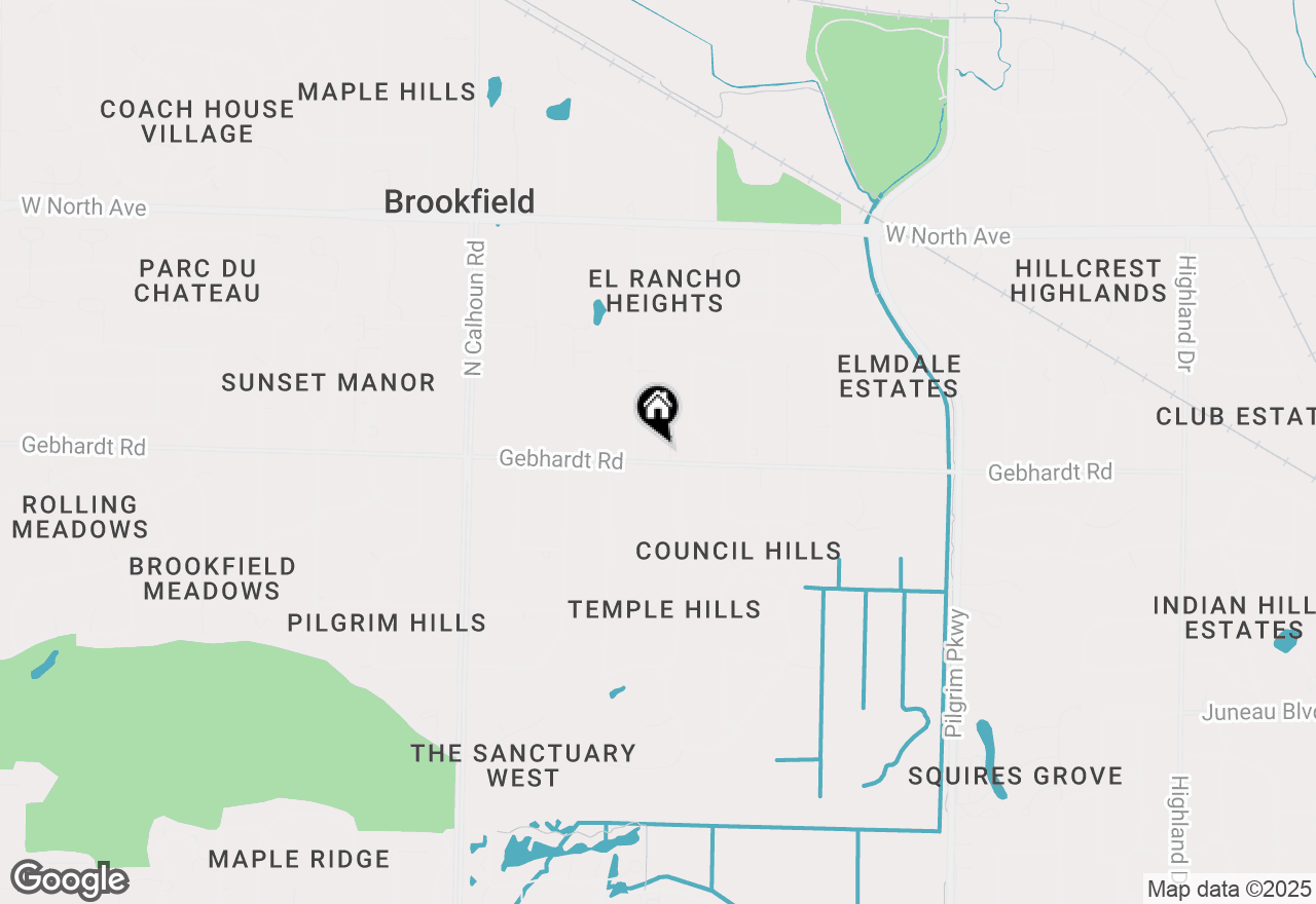 Map of 1725 Old Oak Ct, Brookfield, WI 53005