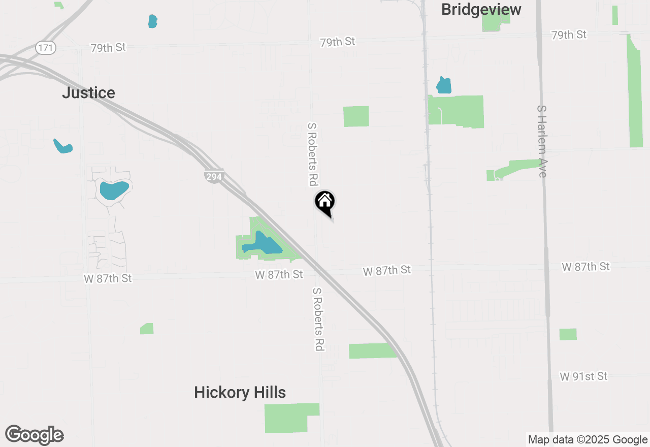 Map of 8518 S 79th Court, Justice, IL 60458