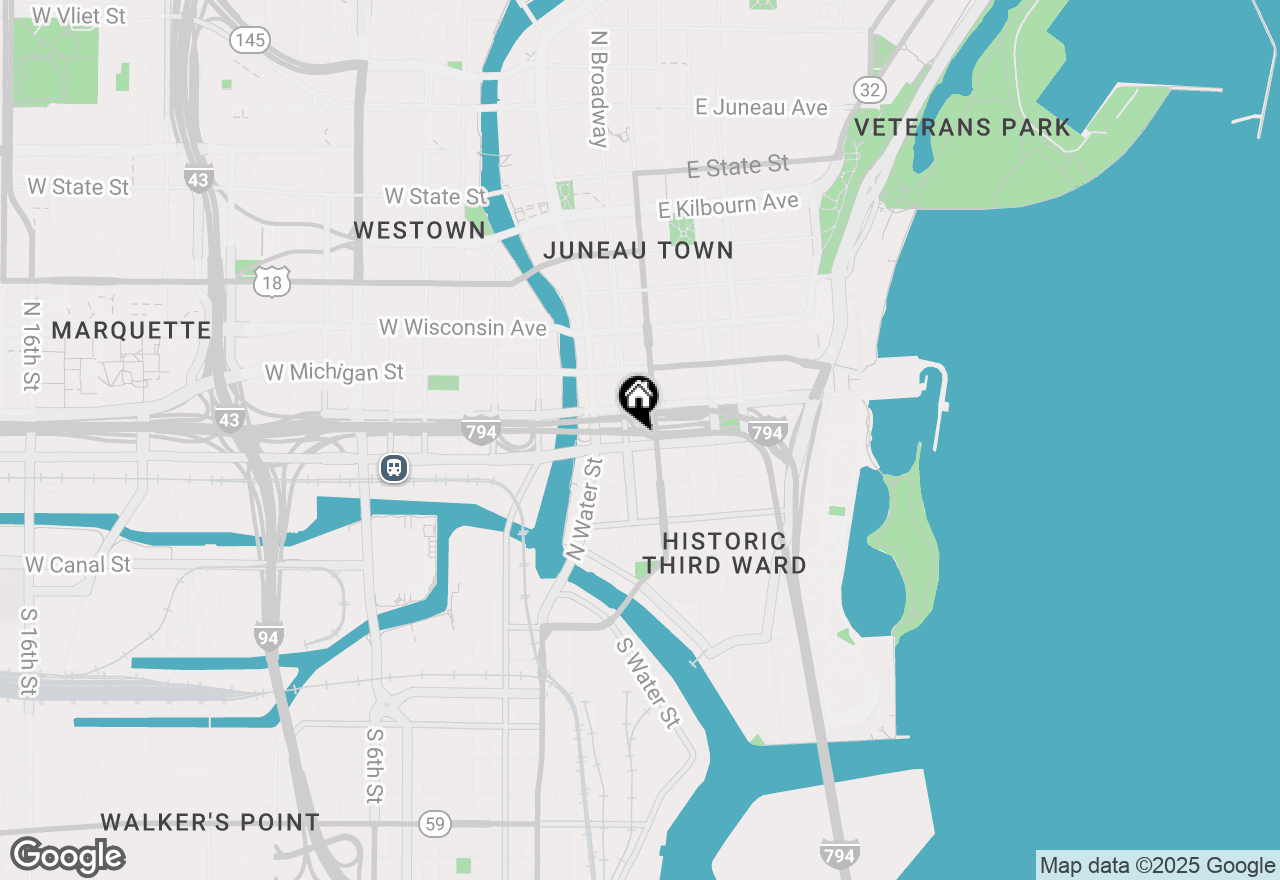 Map of 400 N Broadway #804, Milwaukee, WI 53202