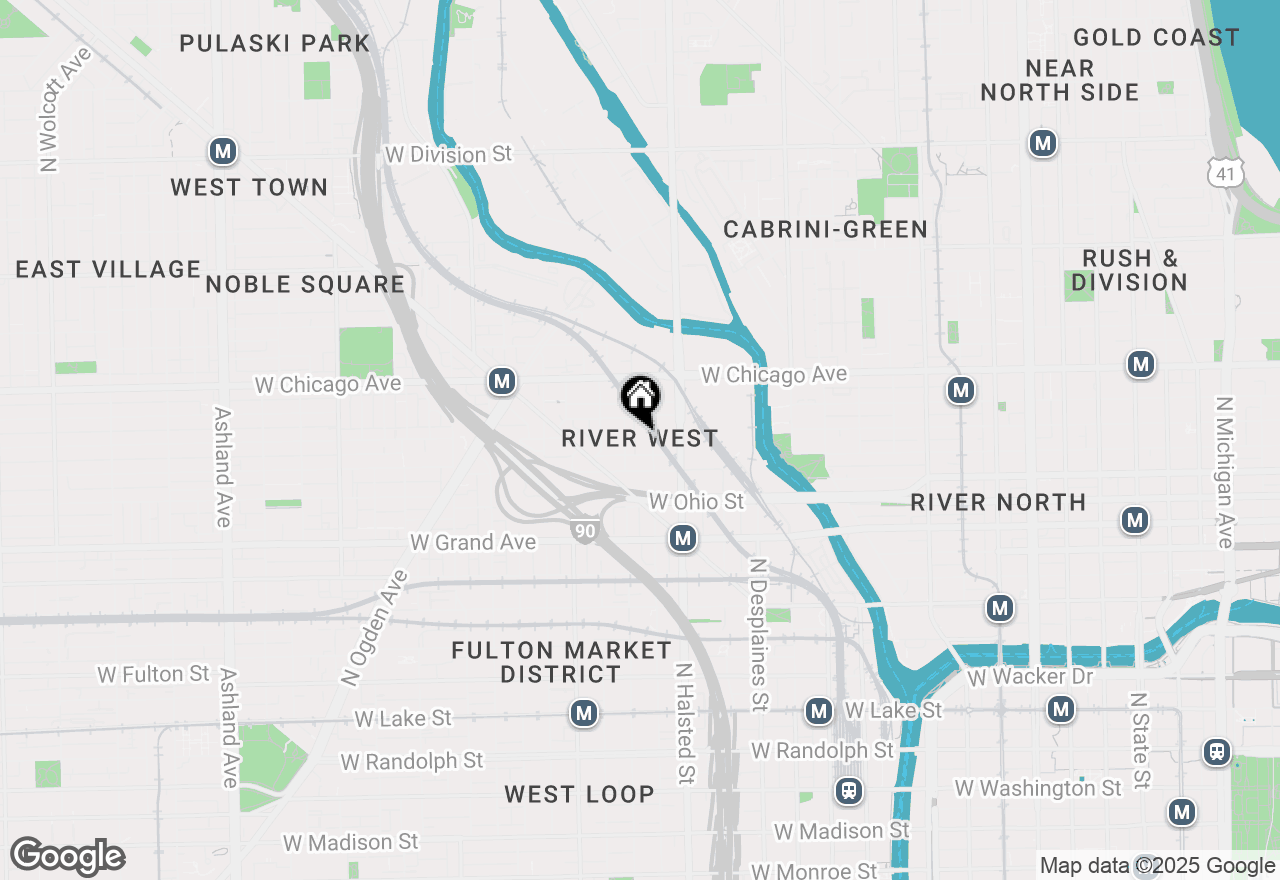 Map of 680 N Green Street #402, Chicago, IL 60642