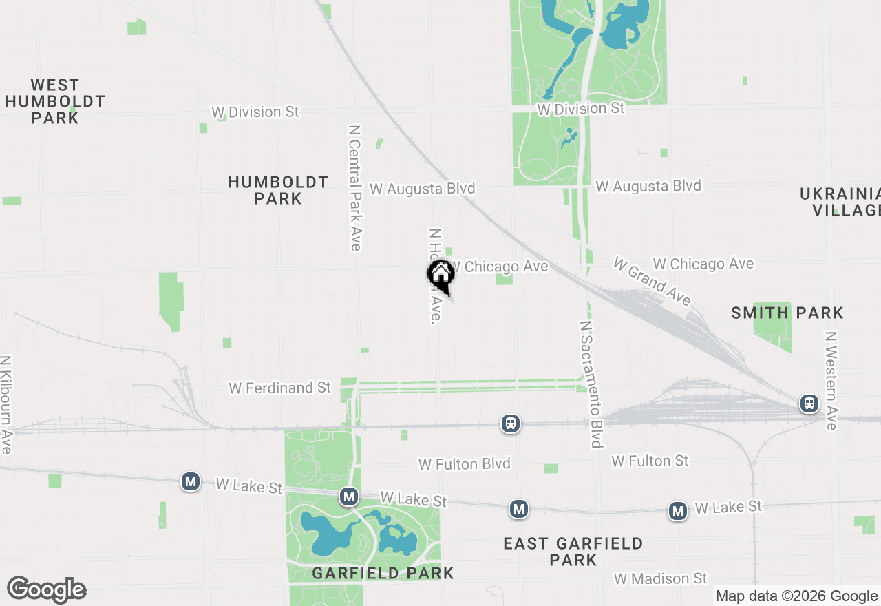 Map of 703 N Homan Avenue #1, Chicago, IL 60624