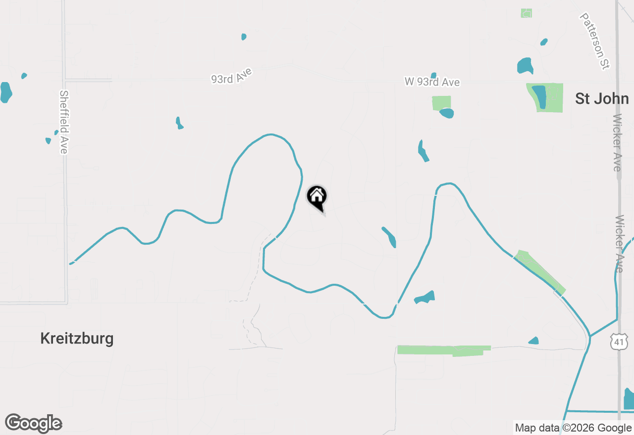 Map of 9720 Dunegrass Way, St. John, IN 46373