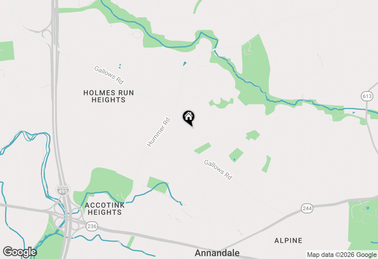 Map of 7406 Valleycrest Boulevard, Annandale, VA 22003