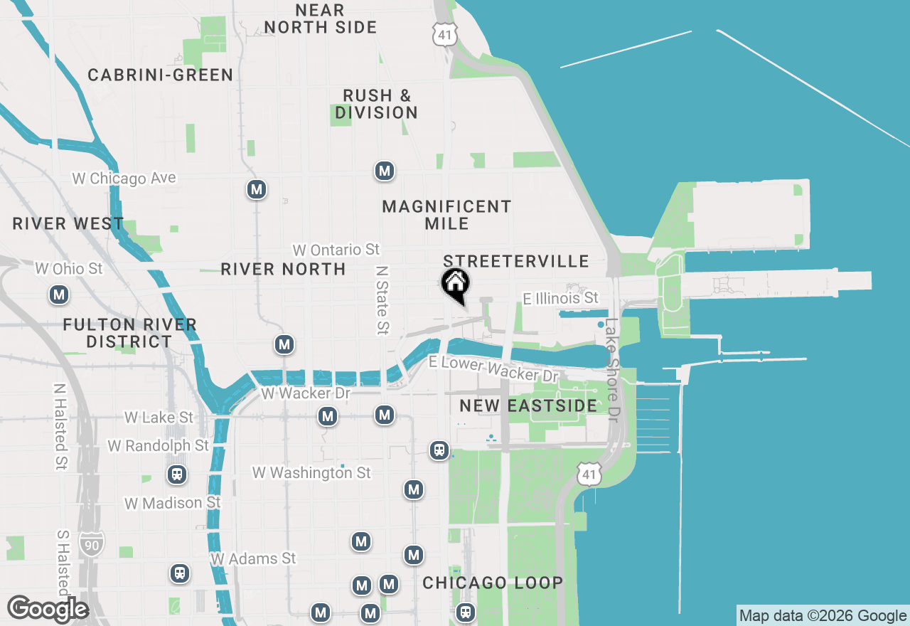 Map of 435 N Michigan Avenue #1203, Chicago, IL 60611