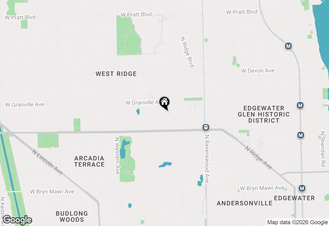 Map of 6131 N Hoyne Avenue #G, Chicago, IL 60659
