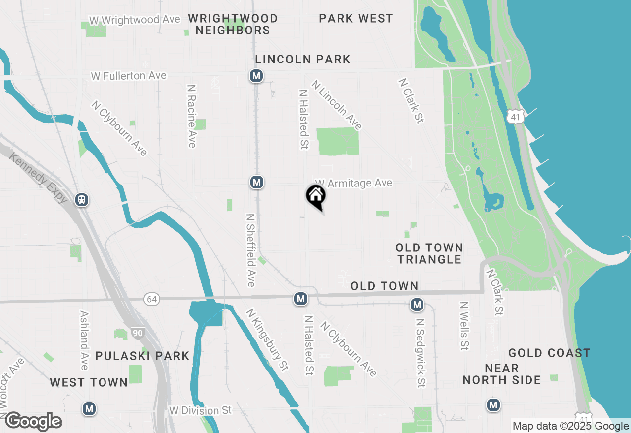 Map of 1900 N Burling Street, Chicago, IL 60614