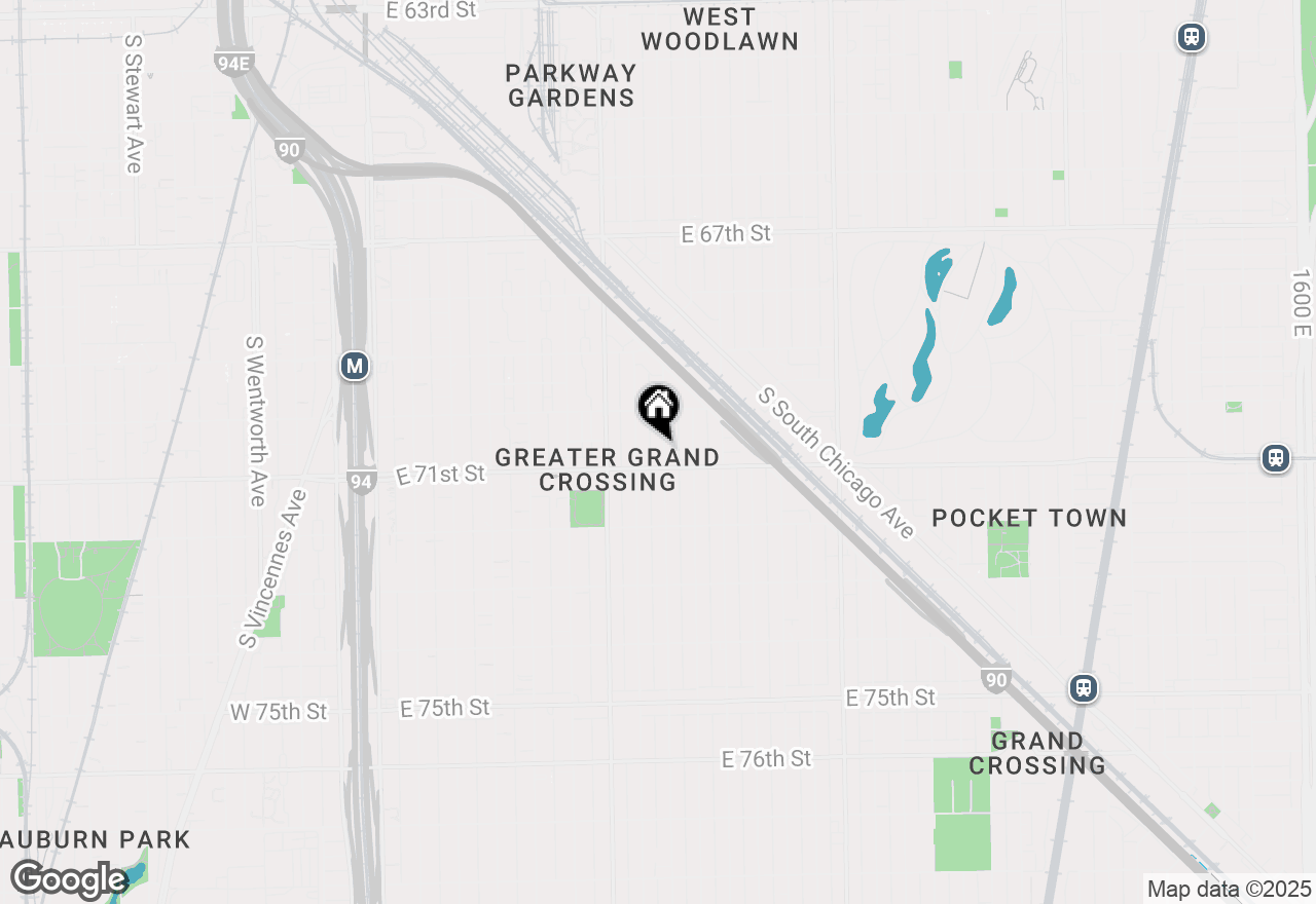 Map of 7042 S Eberhart Avenue, Chicago, IL 60637