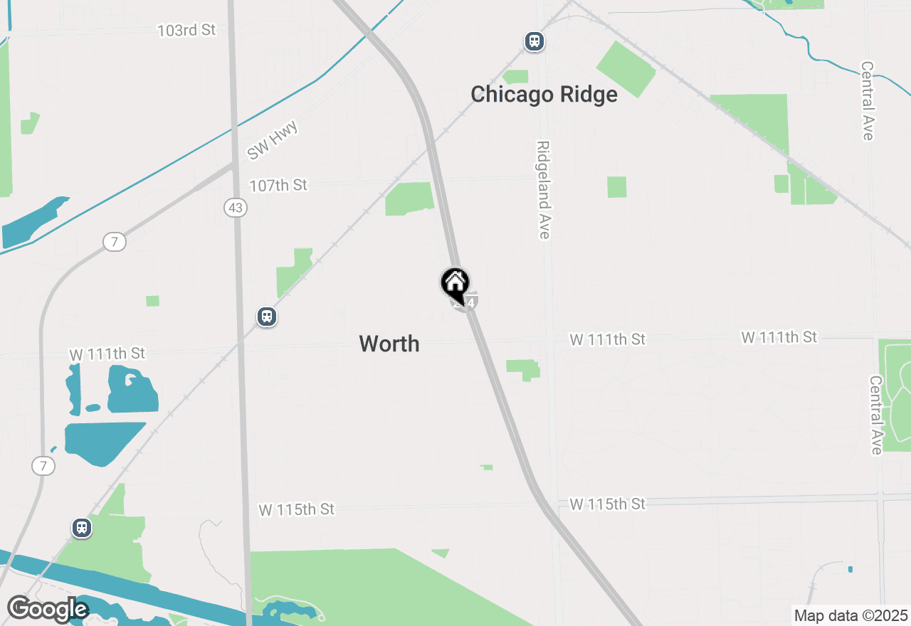 Map of 11015 S Lloyd Drive #1, Worth, IL 60482