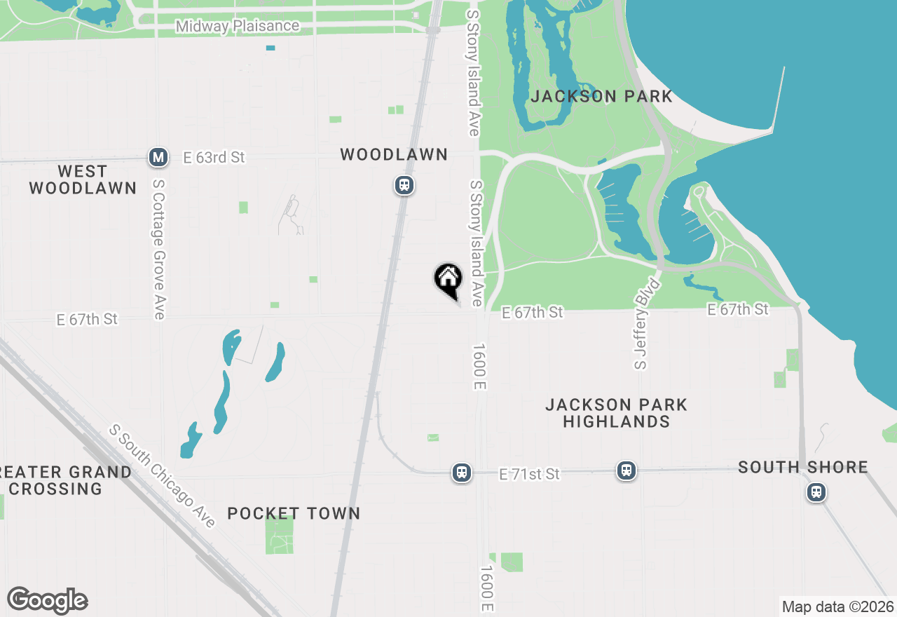 Map of 1510 E 67th Street, Chicago, IL 60637