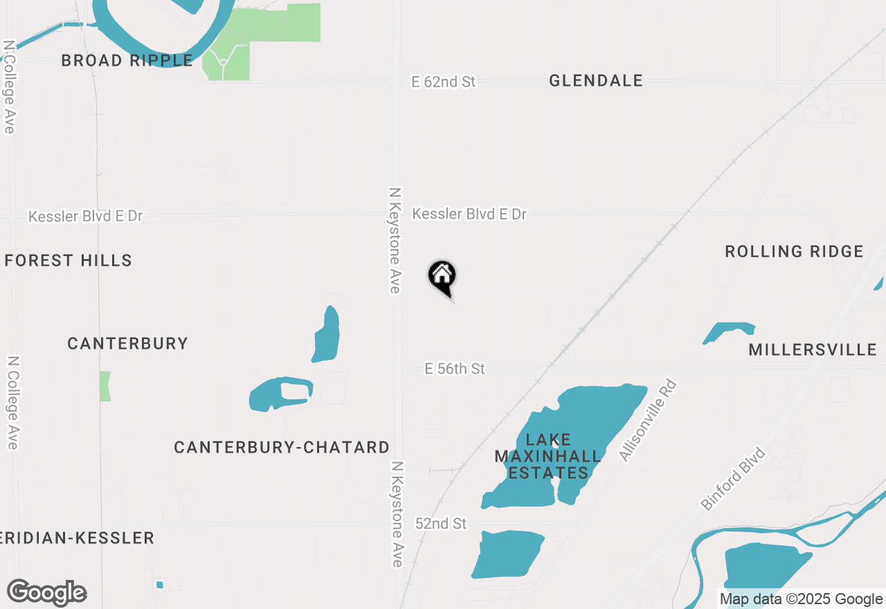 Map of 2603 E 58th Street, Indianapolis, IN 46220
