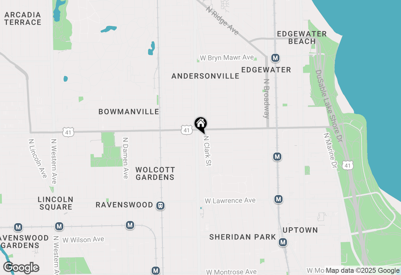 Map of 1520 W Winona Street #2, Chicago, IL 60640