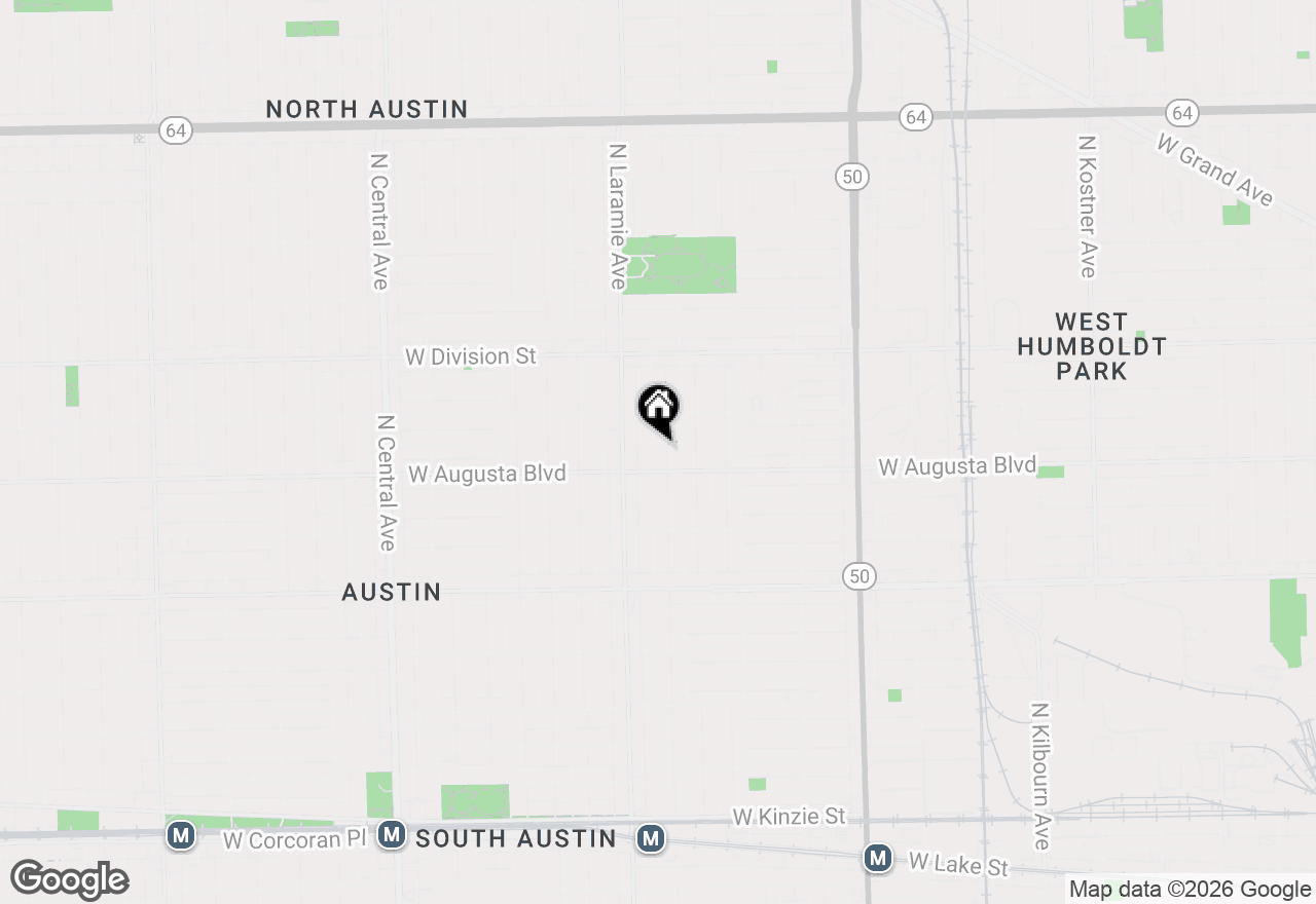 Map of 1019 N Leamington Avenue, Chicago, IL 60651