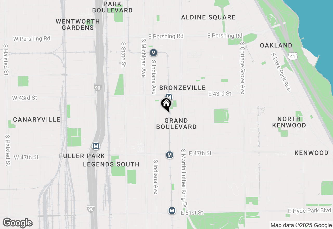 Map of 4421 S Prairie Avenue #GARDEN, Chicago, IL 60653