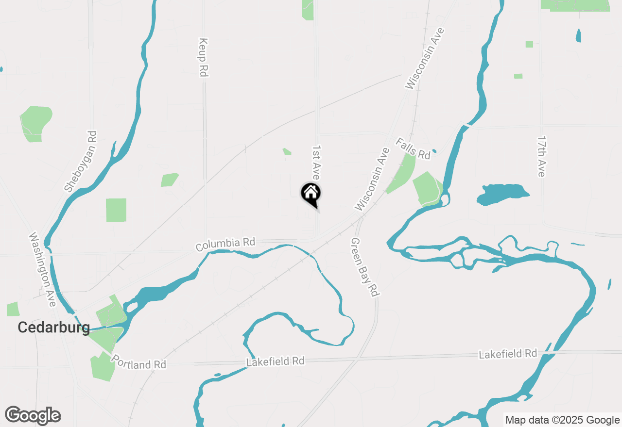 Map of 2117 1st Ave, Grafton, WI 53024