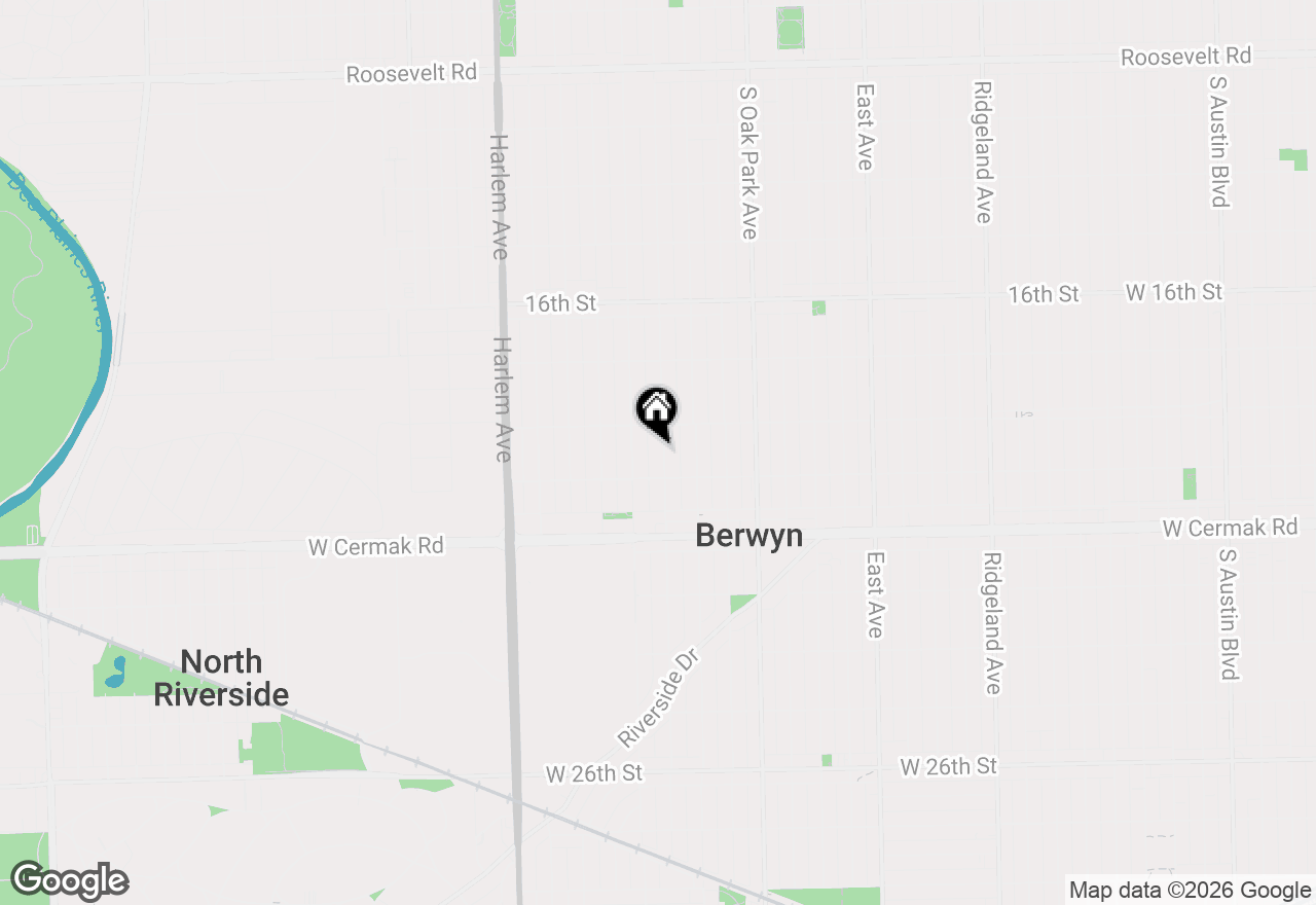 Map of 1924 Clinton Avenue, Berwyn, IL 60402