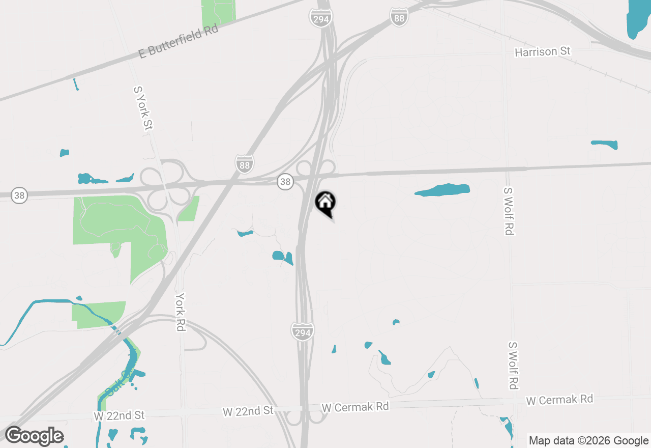 Map of 1233 Degener Avenue, Elmhurst, IL 60126