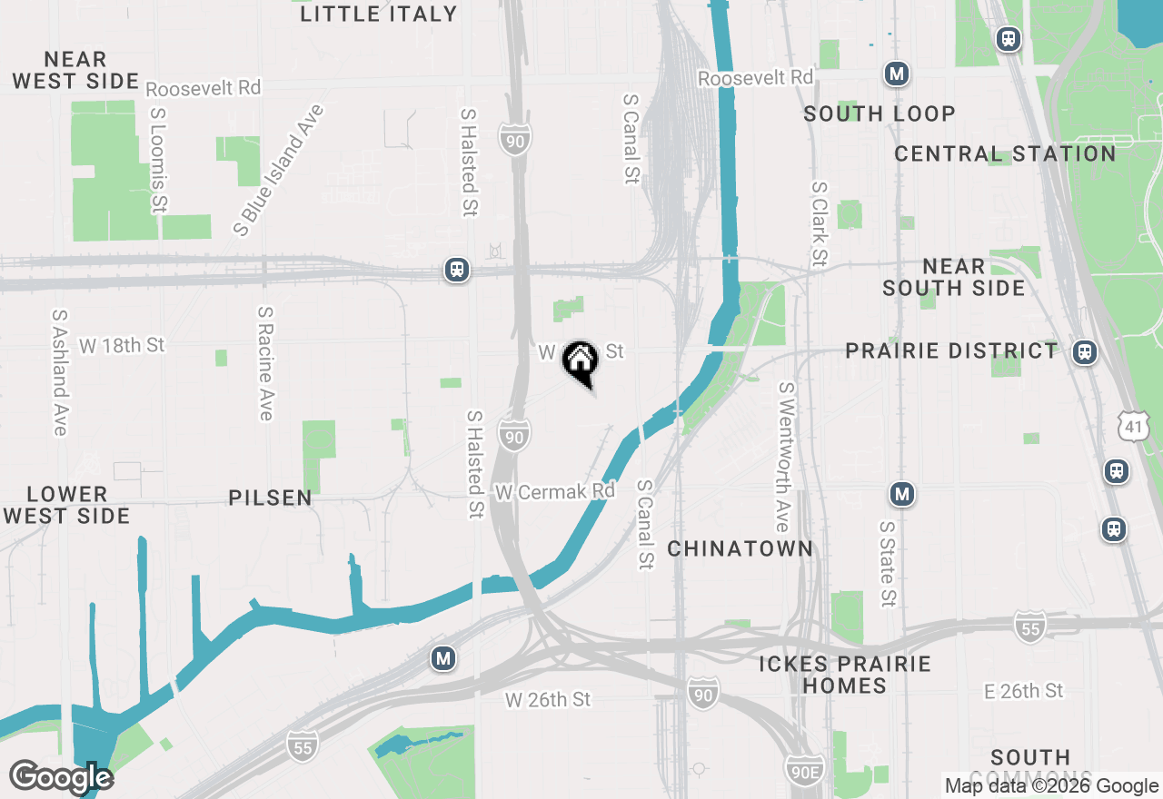 Map of 1931 S Jefferson Street #1N, Chicago, IL 60616