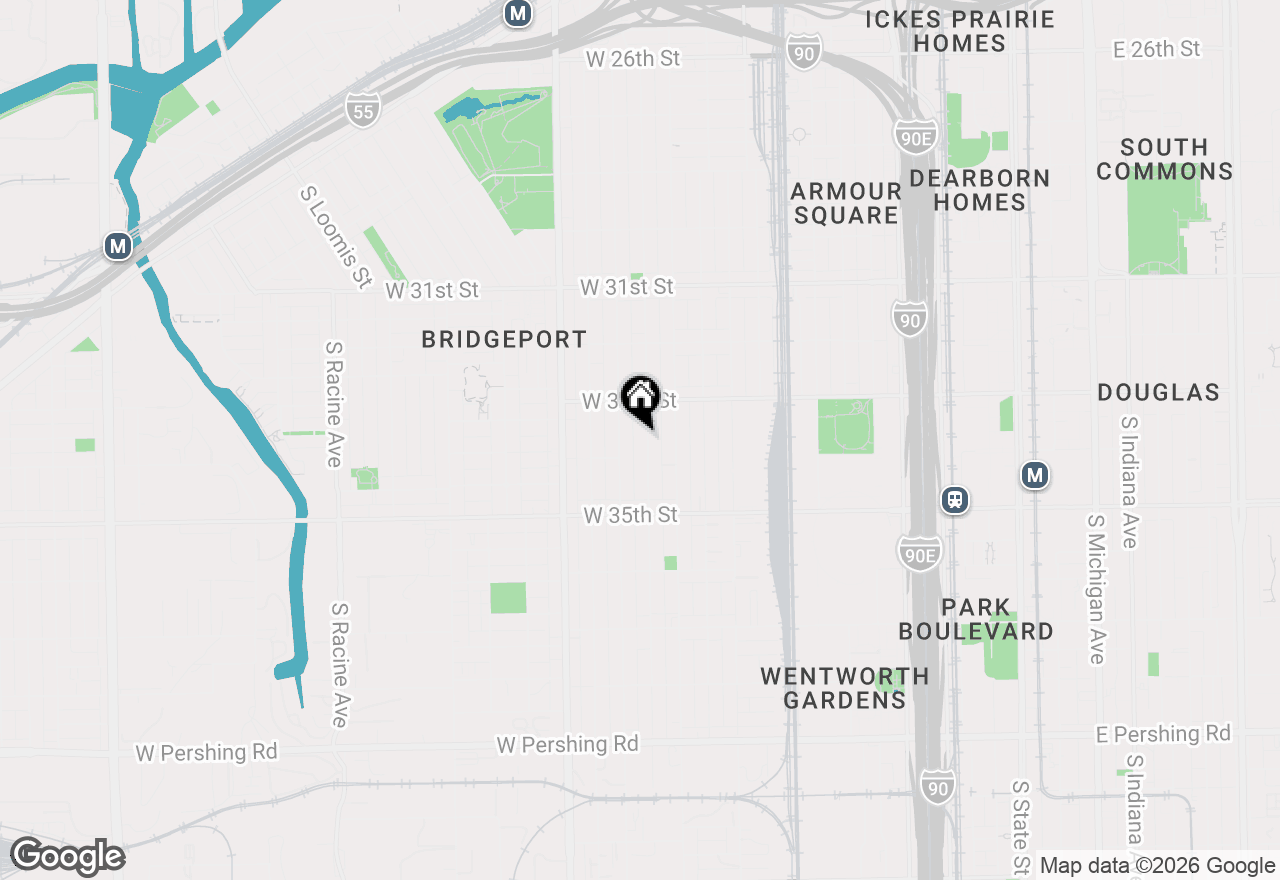 Map of 3342 S Lowe Avenue, Chicago, IL 60616