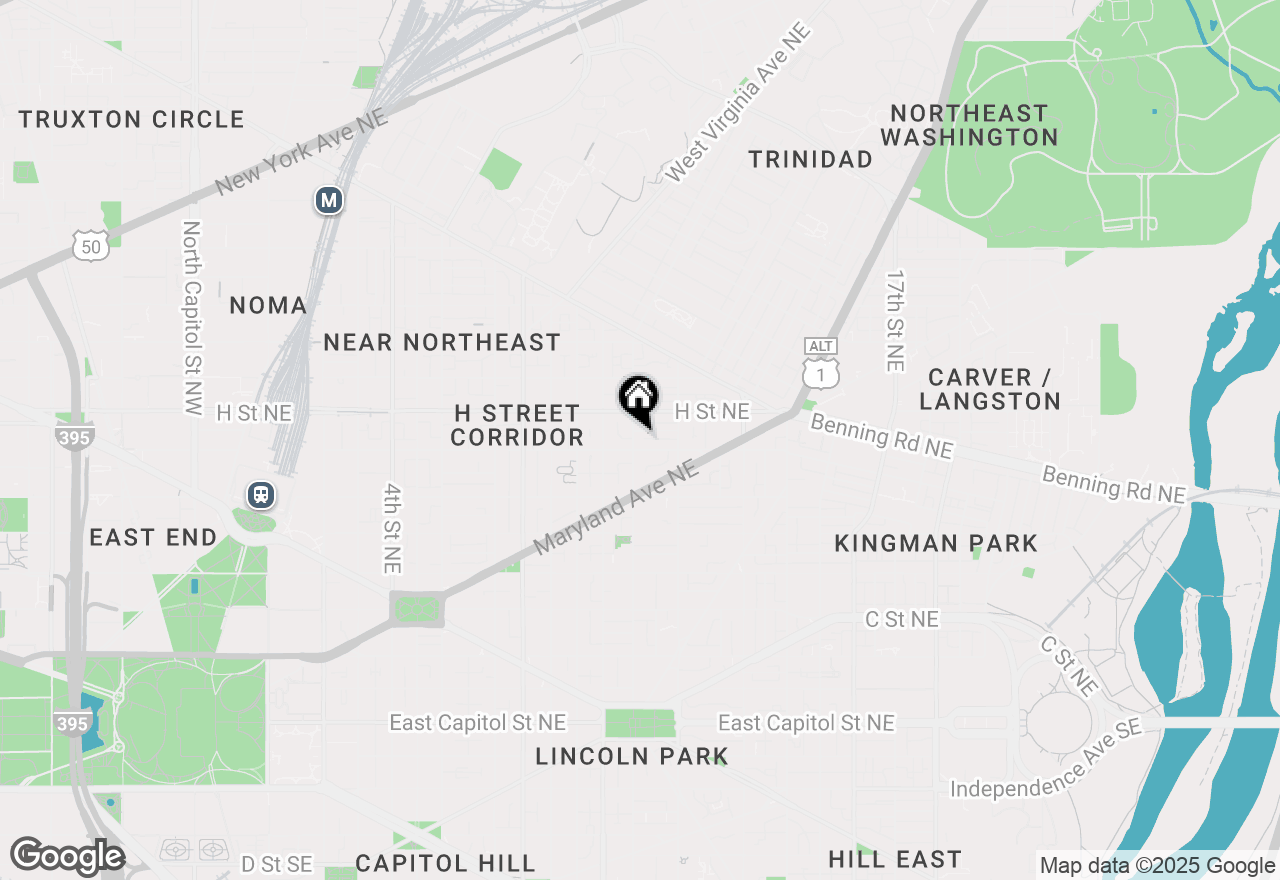Map of 707 12th Street Ne, Washington, DC 20002