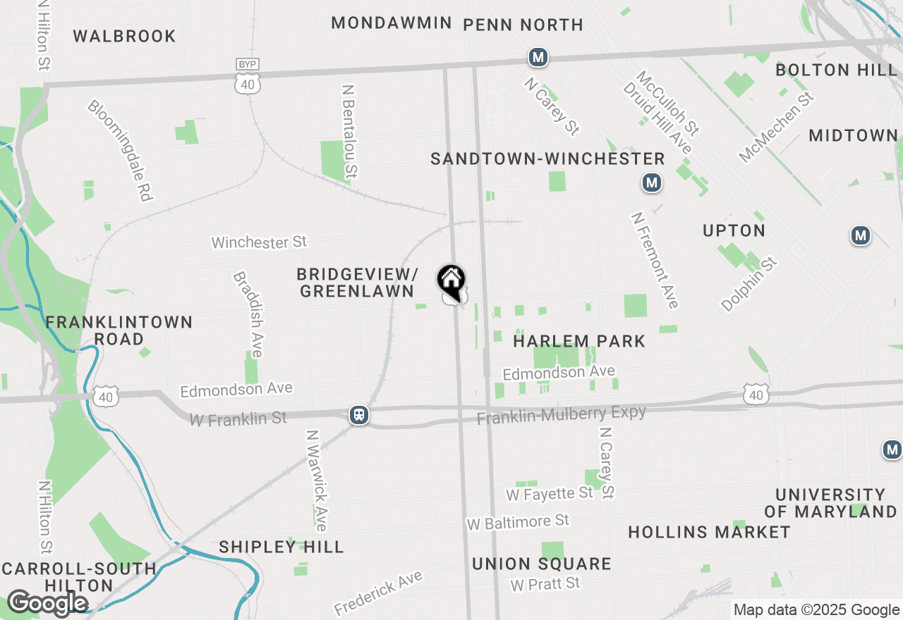 Map of 820 N Monroe Street, Baltimore, MD 21217