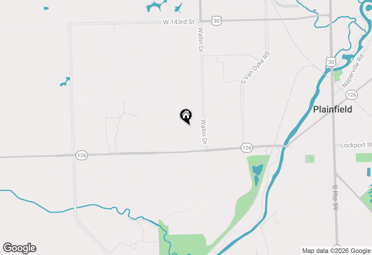 Map of 14942 S Mccarthy Circle, Plainfield, IL 60544