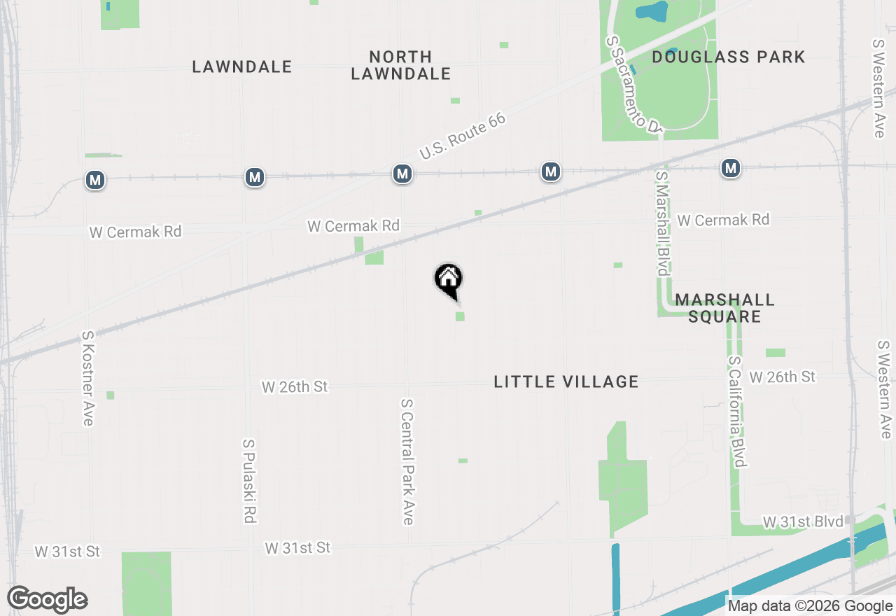 Map of 2403 S St Louis Avenue, Chicago, IL 60623